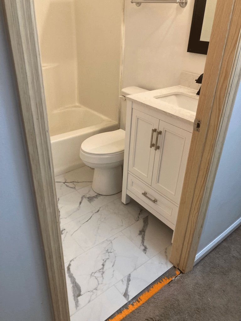 Completed bathroom