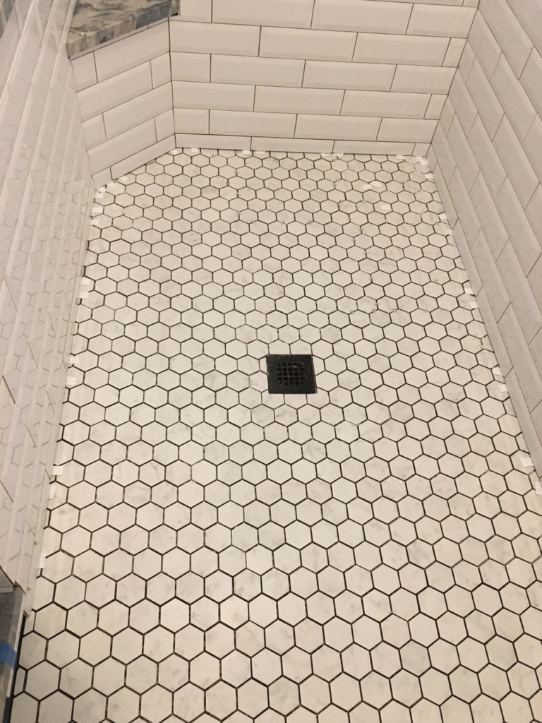 Octagon shower floor